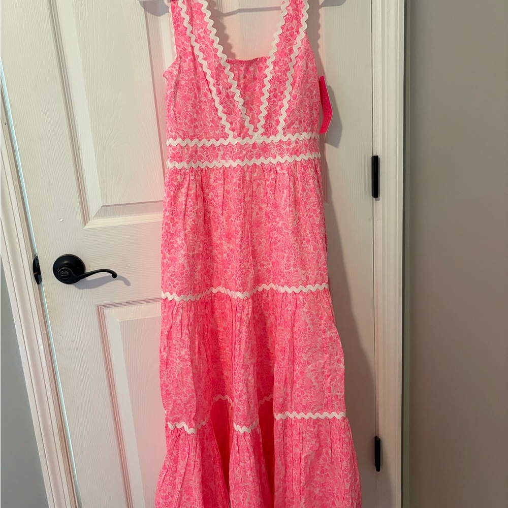 NWT Lilly Pulitzer Pink Shandy Midi Dress